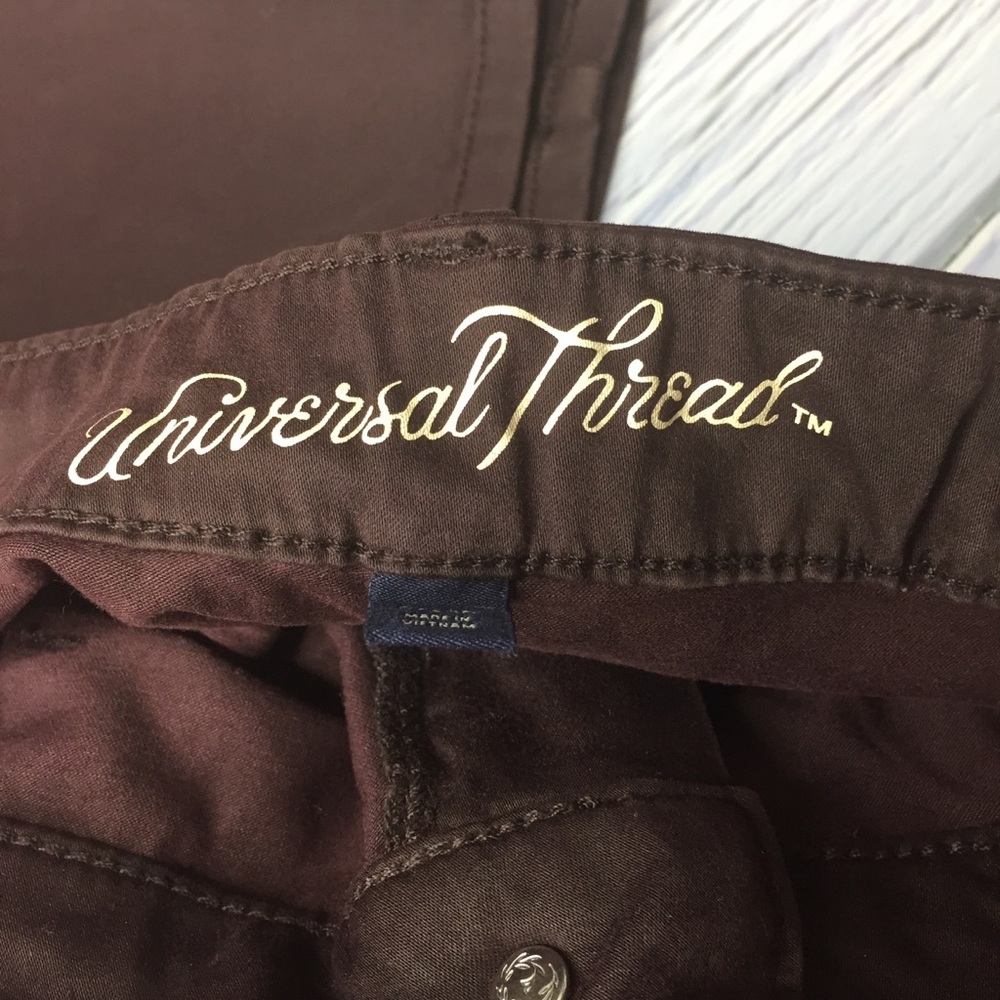 NWT Universal Thread High Rise Jegging Burgundy 8 - Picture 9 of 13
